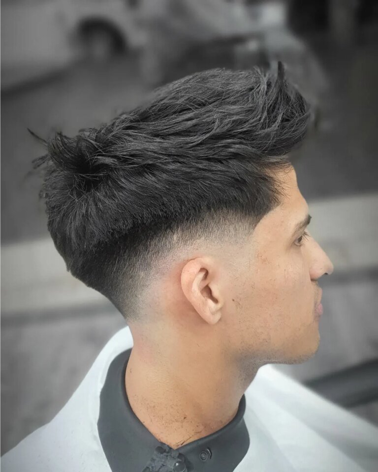 Antes y después de un corte y arreglo de barba en Men's Lab, Barcelona