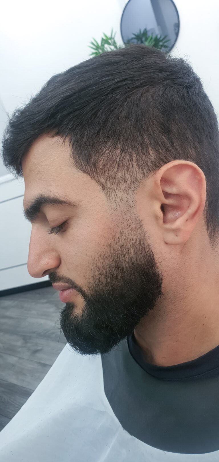 Antes y después · Men's Lab — barbería en el Eixample, Barcelona